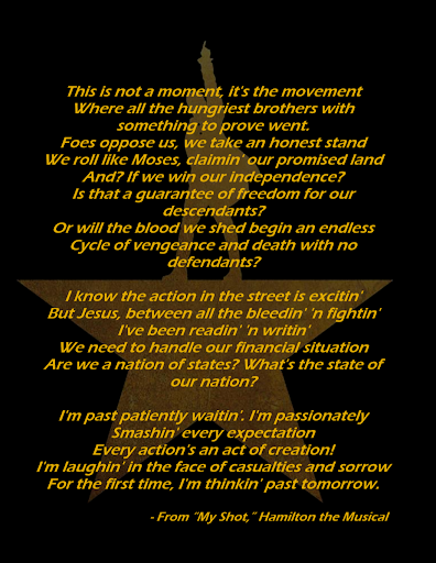 Hamilton songs my shot lyrics