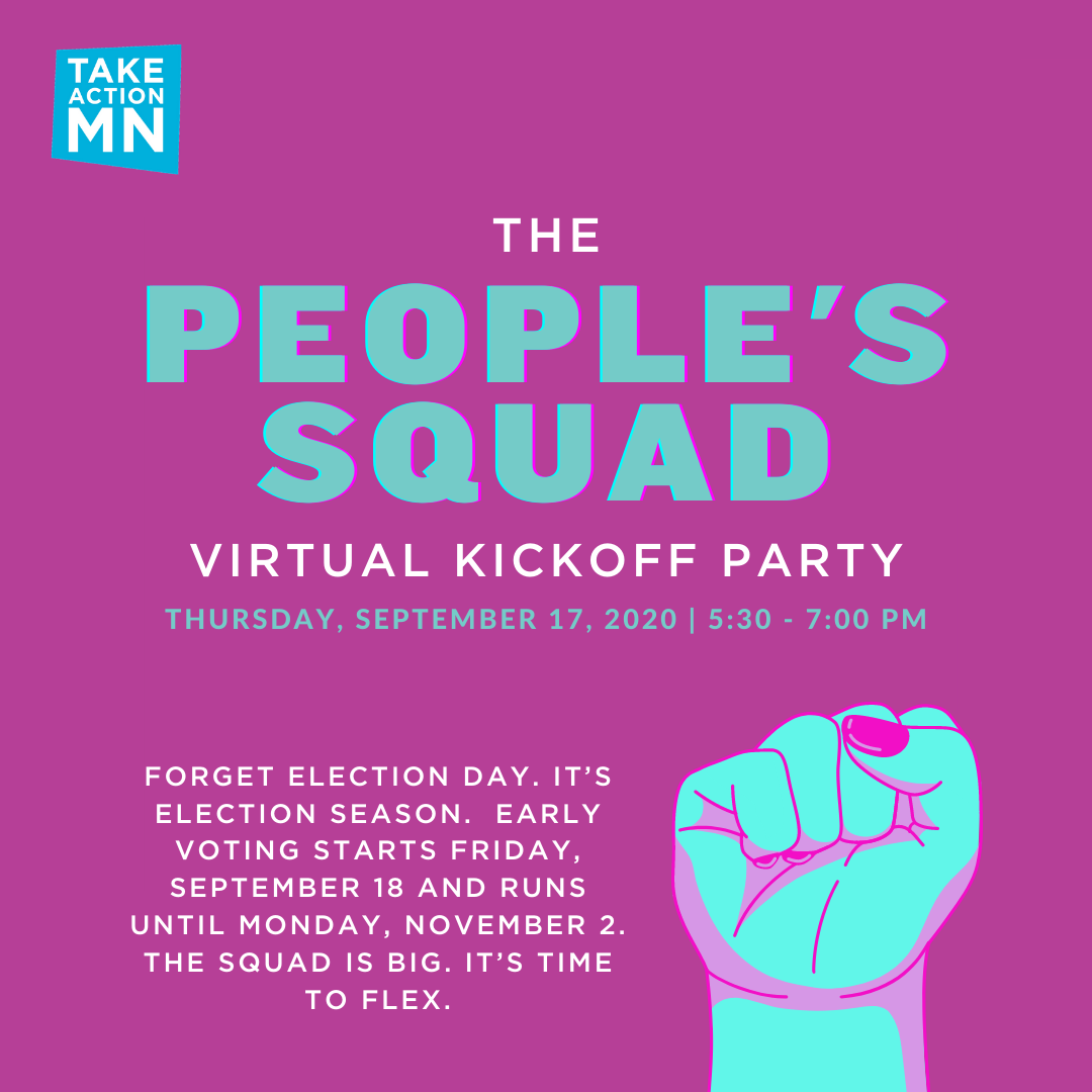 The People's Squad: Virtual Kickoff Party, Thursday, September 17, 2020