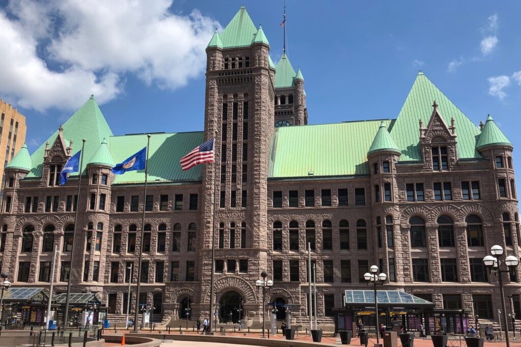 Minneapolis City Hall, where the Mayor's Office resides. Credit: Marianne Combs | MPR News