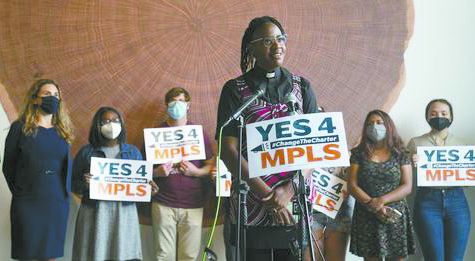 JaNaé Bates at YES 4 MPLS’ press conference