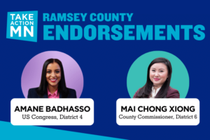 Ramsey County area Candidates Amane Badhasso and Mai Chong Xiong